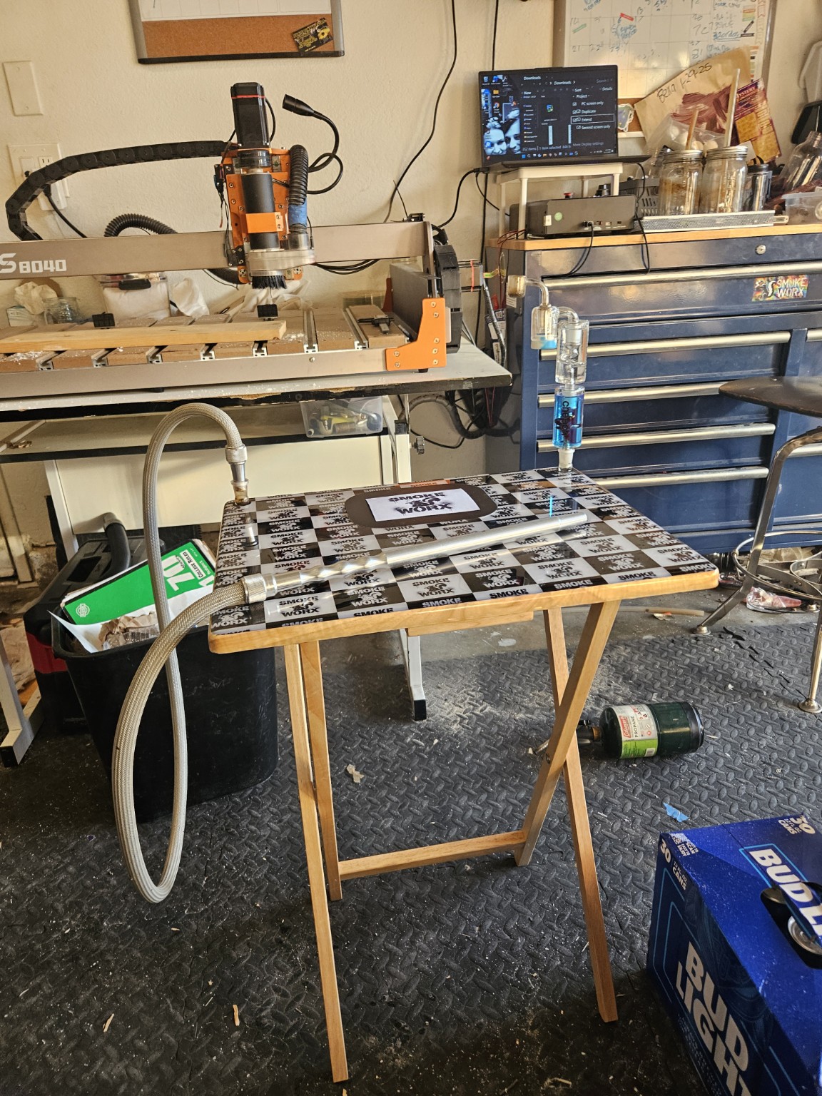 Smokeworx CNC machine and prototype workbench